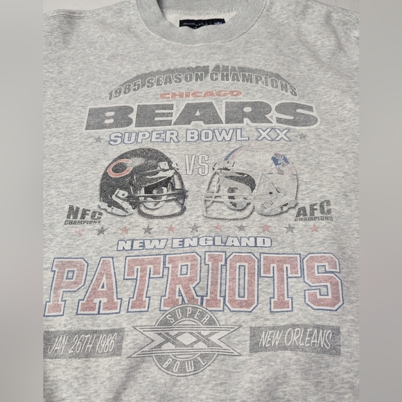 Abercrombie & Fitch Men's NFL Chicago Bears Graphic Crew Sweatshirt Size M - Picture 2 of 2